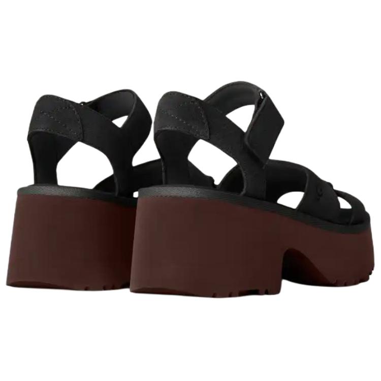 UGG New Heights Suede Fashion Open-Toe Slide Sandals Women Sandals Black 1167475-BLK