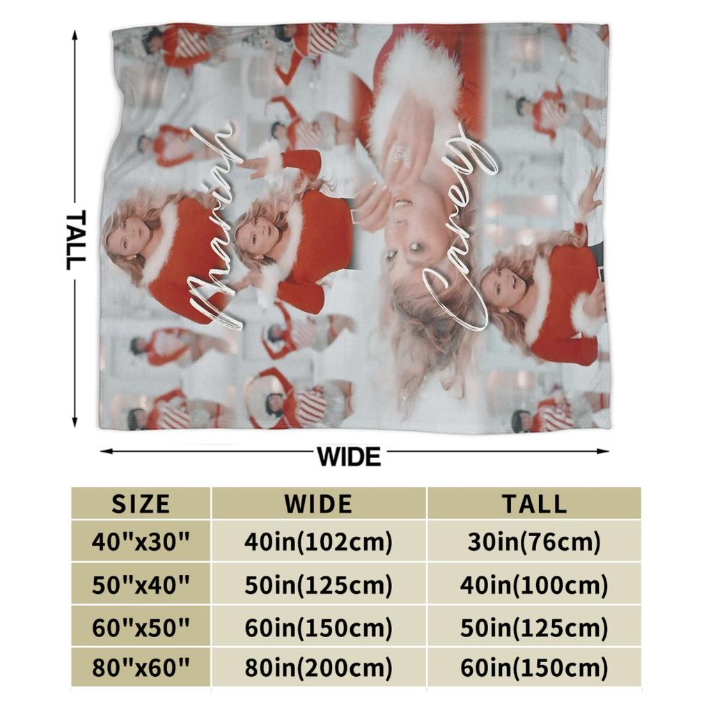 Mariah Carey Weihnachten Es ist Zeit Kuscheldecke Alles, was ich mir zu Weihnachten wünsche, bist du Flanell-Tagesdecke für Schlafzimmer Sofa Bettbezug