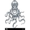 Vintage Tin Sign Diver Submarine Nautical Metal Poster Wall Art Decor For Home Bar Office