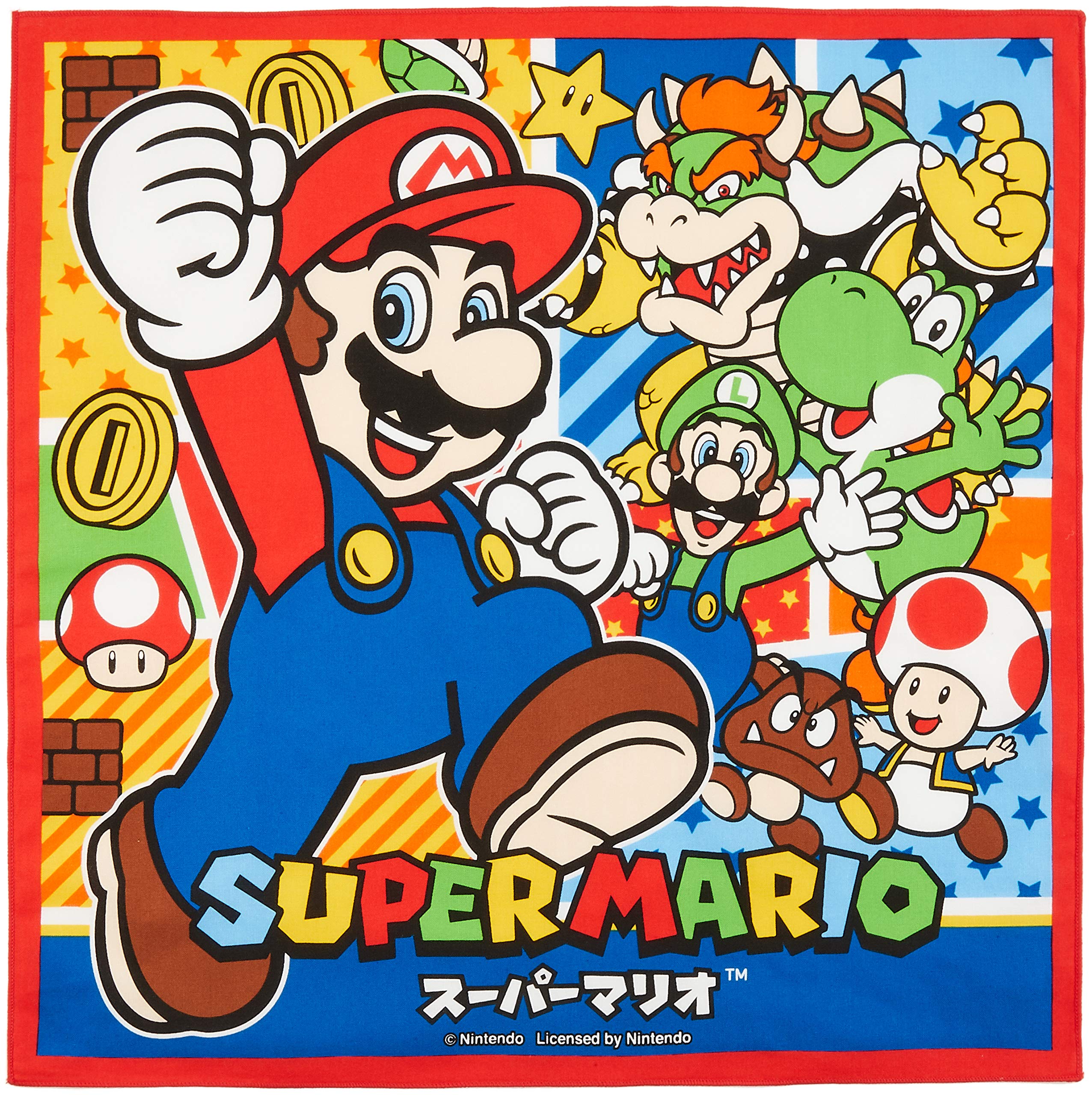 

Skater Lunch Cloth Super Mario 17 Made in Japan KB4