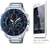 Casio EDIFICE Bluetooth Solar Chronograph Watch ECB-900DB-1B Calendar Analog-Digital Black Blue Stainless Steel Water-Resistant Business Sports