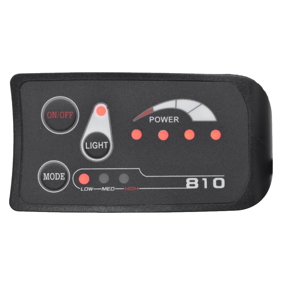 

ROLE 6PIN S810 E-Bike Meter LED Дисплей IP65 36V UART Лічильник для електровелосипеда (36В) Запасна частина