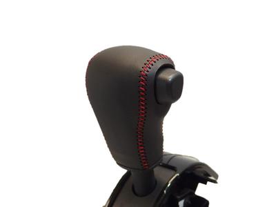 TricoloreExchange DIY Shift Knob Leather Wrap Kit for Leather On Left and Black Leather On Top and Bottom with Red 1BK3D21B1B1R 3D-21 Cast, Move,