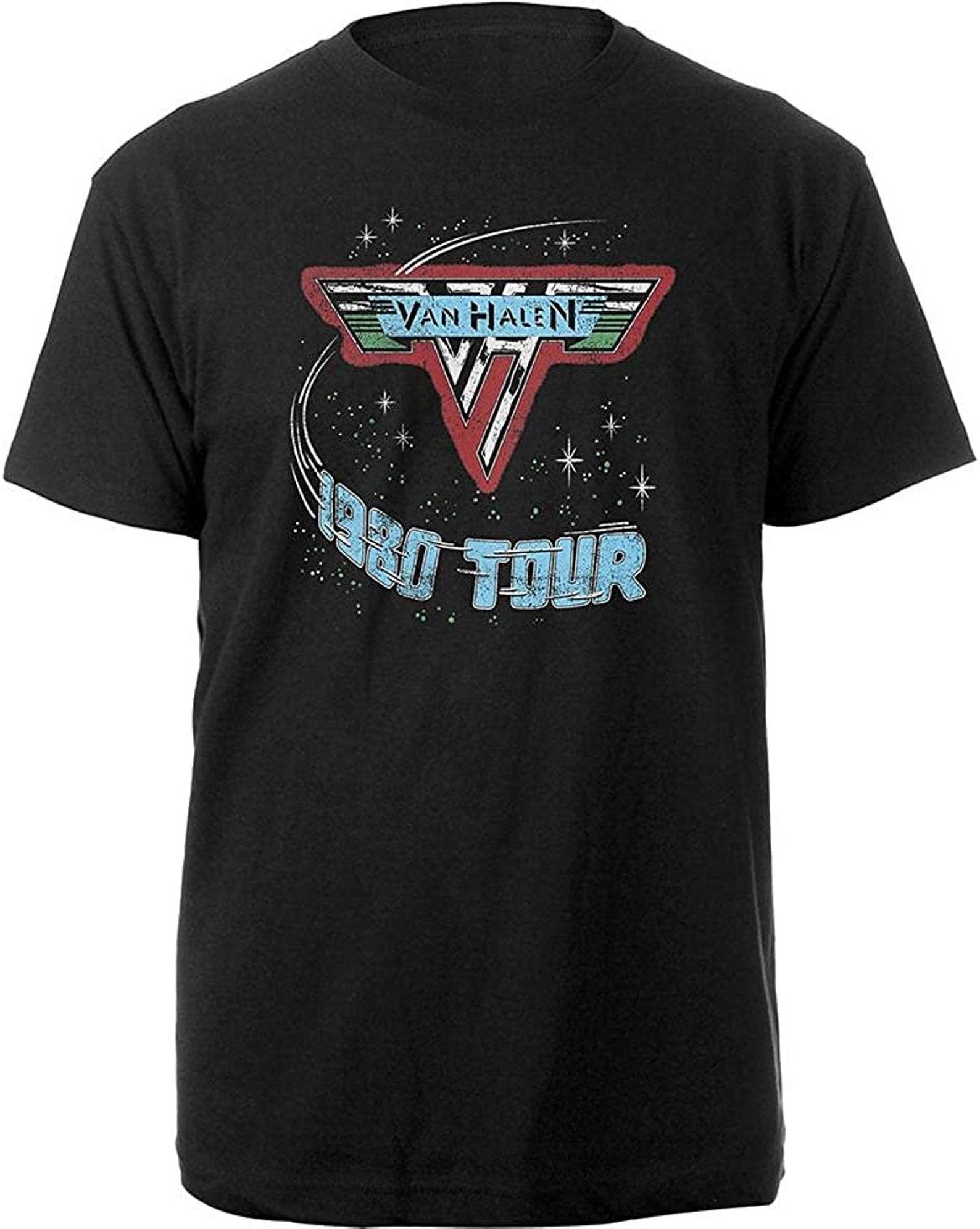 Van Halen Mens T shirt- Officially Licensed Tour T shirt Merch - 80s Boyfriend Tee 4XL