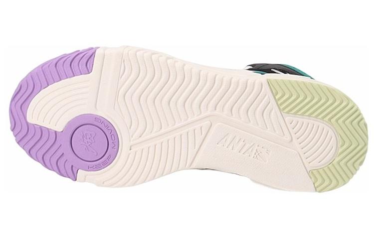 ANTA Skate Shoes Women's High-top White/Black/Purple