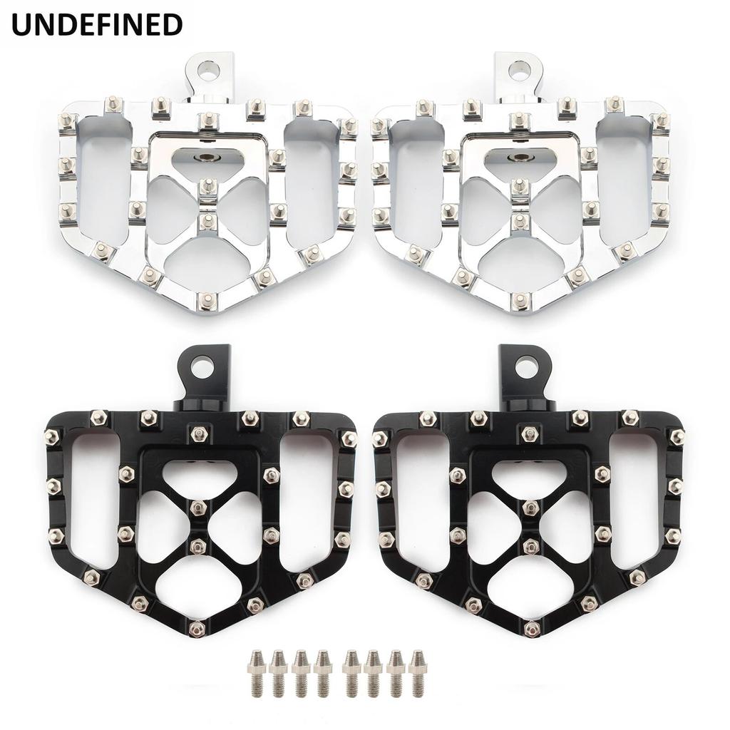 MX Foot Pegs Mini Offroad Floorboards Non-Slip Pedals Bobber Chopper Style For Harley Touring Sportster 883 Dyna FXDF Softail