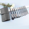 12 Makeup Brushes, High-end Makeup Tool Set, Full Set with Brush Bag, Scholar Eye Brush, Powder Brush, Detail Brush.