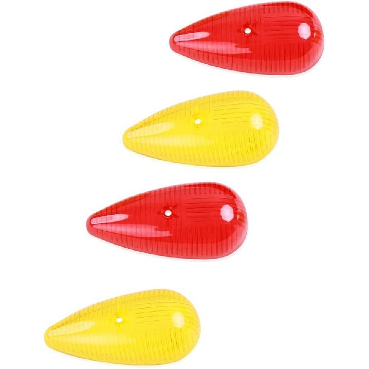 4Pcs Teardrop Marker Lights Lenses Compatible with Airstream,Shasta,and other vintage travel trailers,For Pathfinder #662 teardrop marker lights,ONLY