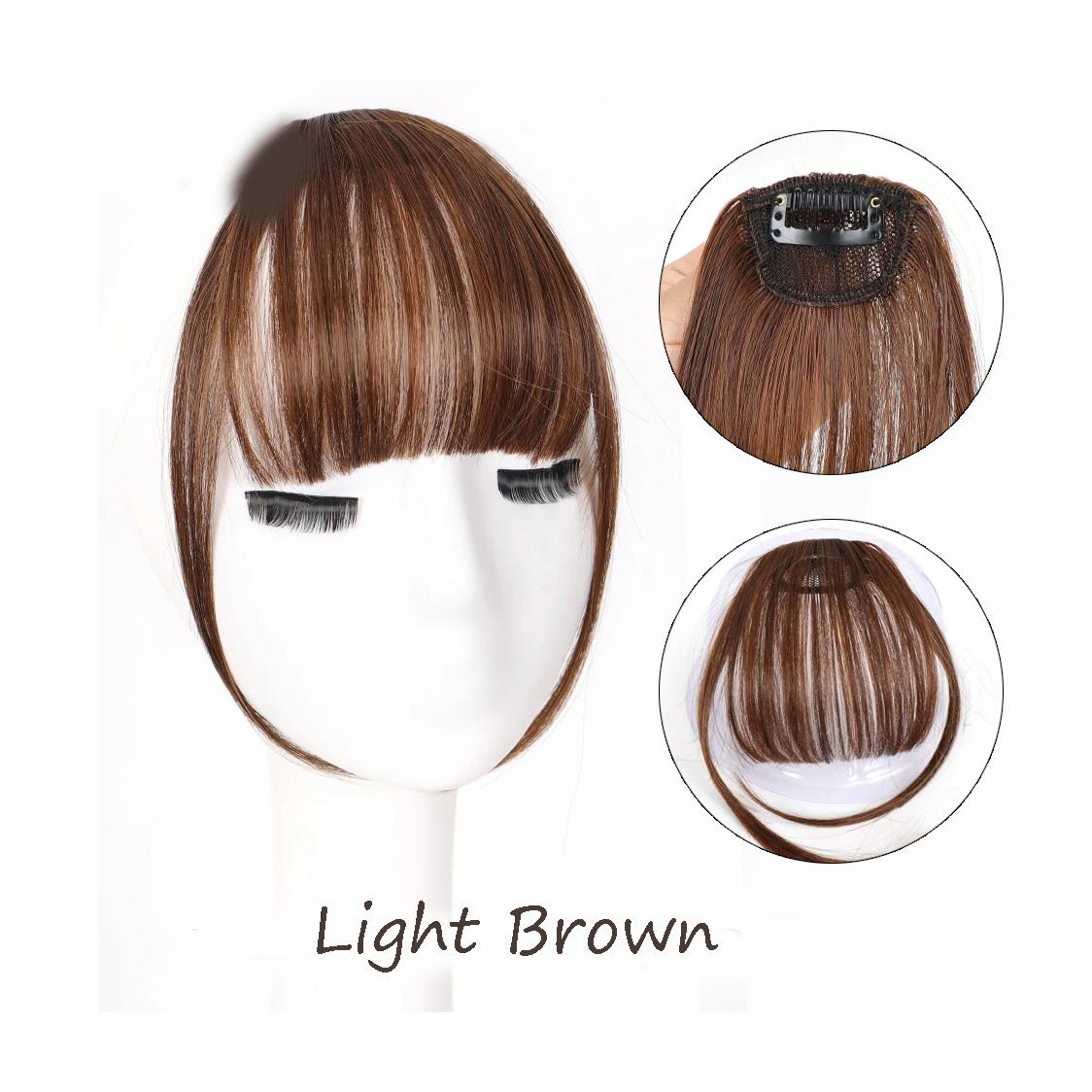 

Воздушная челка Чистая челка Наращивание волос Синтетический парик Натуральный Черный Светло-коричневый Темно-коричневый Черный Высокотемпературное волокно