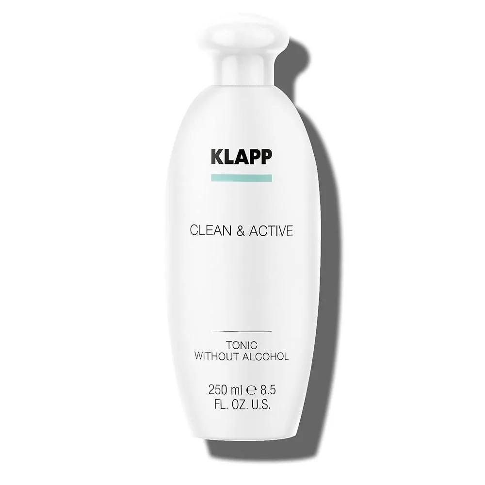 KLAPP Clean & Active Tonic 250ml 1 Pack KLAPP Cosmetics - Clean & Active - Tonic without Alcohol