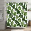 Green Leaf Shower Curtain Waterproof Bathroom Decor Modern Home Decoration for Kids Room