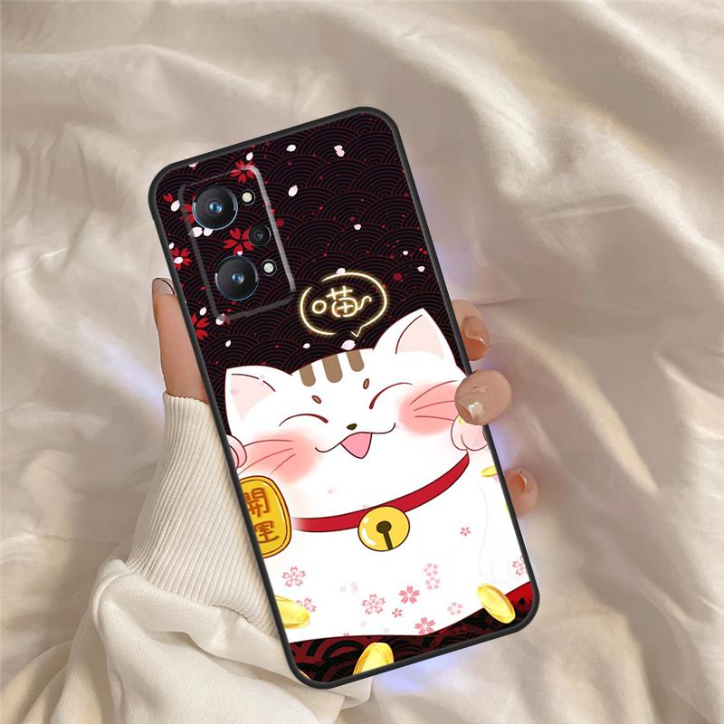 

Японский Кот Удачи Чехол Для Realme C75 C67 C63 C55 C51 C61 C53 C35 C65 C71 11 12 13 14 Pro Plus GT6 GT7 15 Pro Realme C71 4G