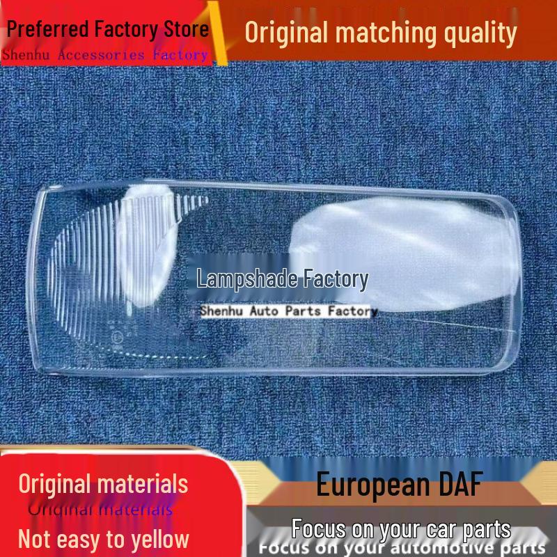 

European DAF Fog Light Transparent Cover: Front Fog Light Face and Housing Main Driver Standard without Rubber