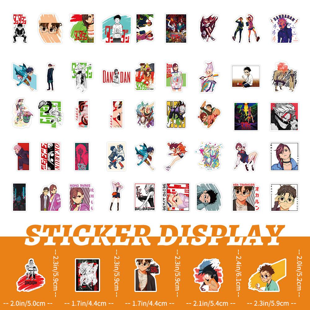 100pcs Momo Ayase Dandadan Anime Stickers Funny Okarun Cartoon Decals Toys DIY Laptop Phone Case Diary Car Waterproof Sticker
