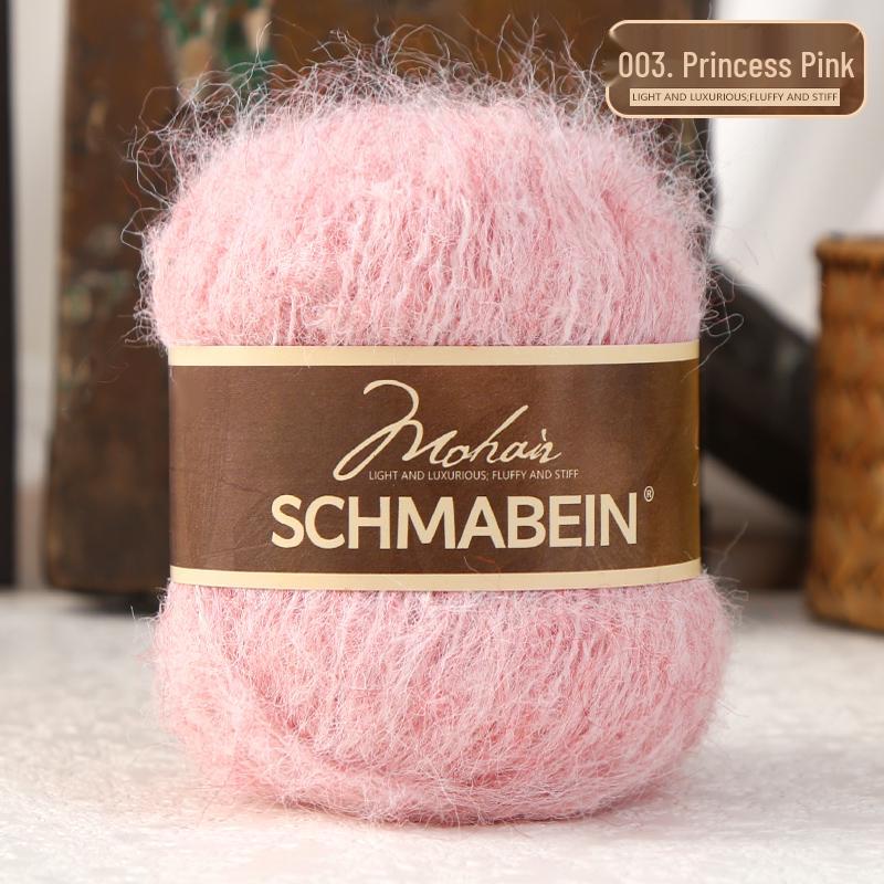 Garnset aus langhaarigem Alpaka-Mohair zum Handstricken von Puppen, Schals und Mützen