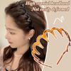 New  Fashion Wave Headbands for Women Solid Color Toothed Non-slip Hair Bands Girl Face Wash Sports Hairbands Hair Accessories