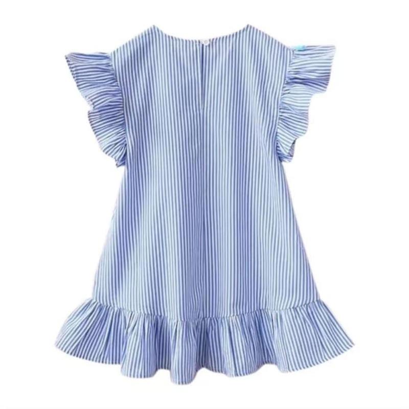 New Kids Dresses for Girls Clothes Summer Girl Stripe Princess Dress Toddler Baby Dress Children's Clothing