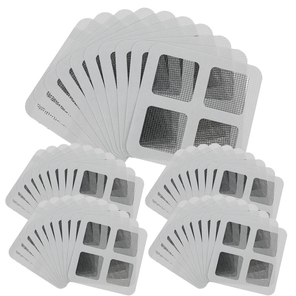 50/240Pcs Hair Drain Stickers Self Adhesive Shower Drain Protector 10x10cm Sink Drain Strainer Hair Stopper Shower Drain Cover
