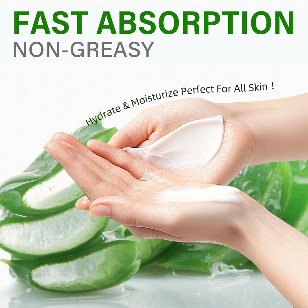 Aloe Vera Moisturizing Cream-Deeply Moisturizing Face & Body Skin-Fast Absorption and Non-Greasy,100g