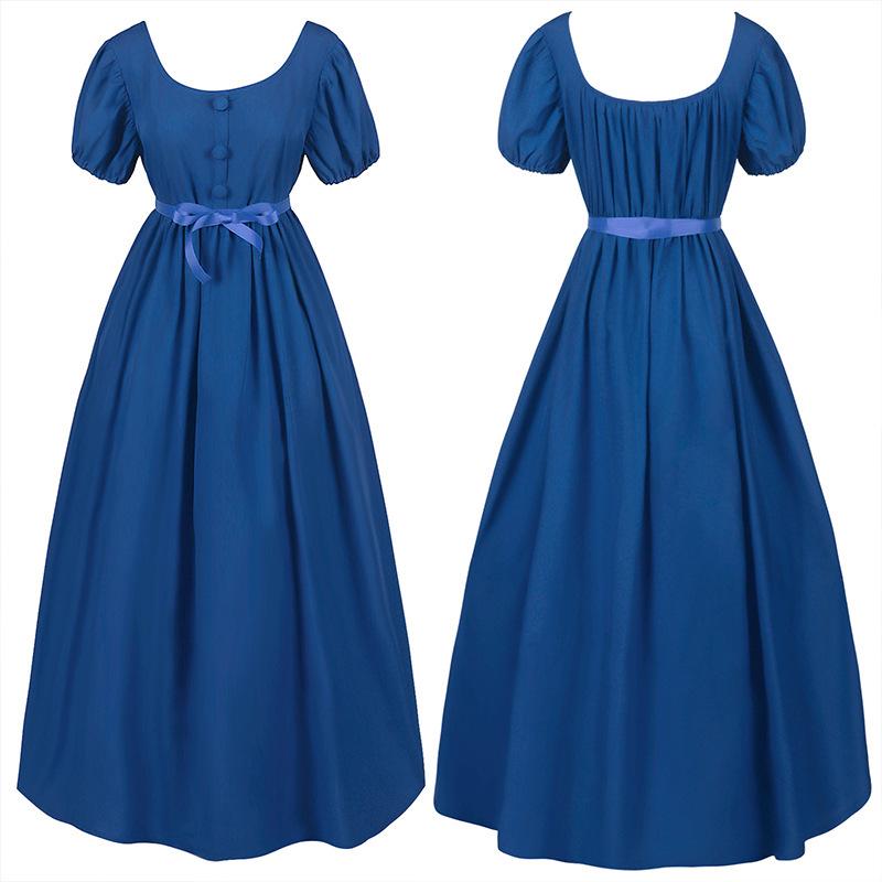 Abito Formale da Donna Medievale Rinascimentale Retro Irregolare per Palcoscenico