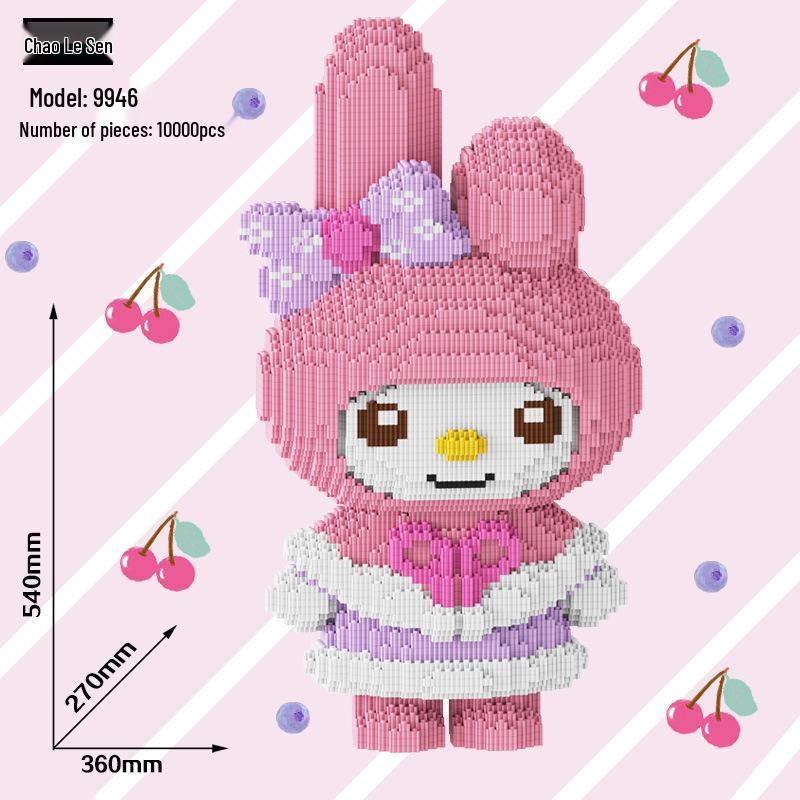 Chaole Sen 2026 Girl Series: Night Market Stall Building Blocks Toy