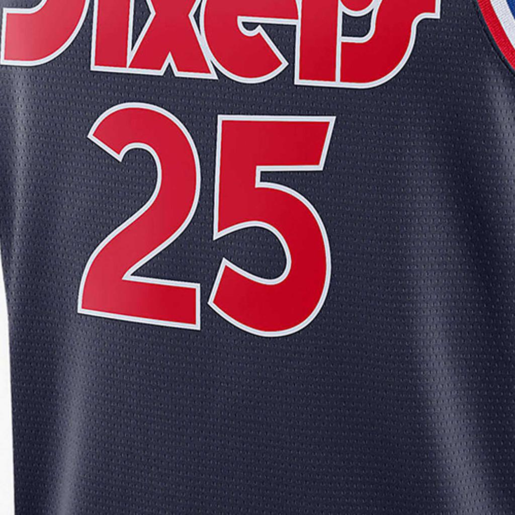 Nike NBA Basketball Jersey, Fan Edition, Philadelphia 76ers, Simmons No. 25 Men Tops Blue DB4041-419