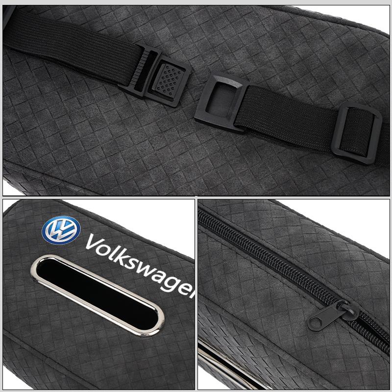 For Volkswagen VW Car Seat Back Tissue Box Waterproof Auto Interior Tissue Organizer Polo Jetta Sagitar Magotan Passat B5 B6 B7NI3