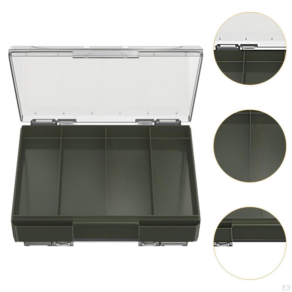 Cutie Organizator cu Secțiuni Ajustabile pentru Jiguri Cârlige Apă Dulce Apă Sărată