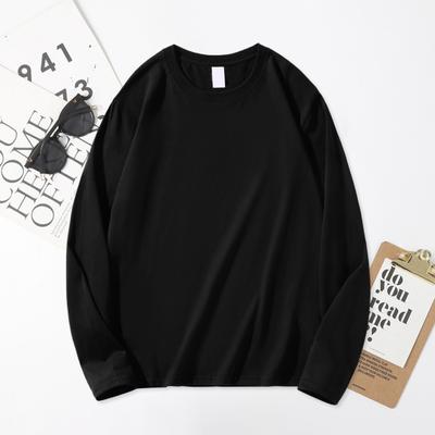 Women Men Long Sleeve Sweatshirt Soft Solid Color Autumn Casual O-neck Loose Pullover Shirt