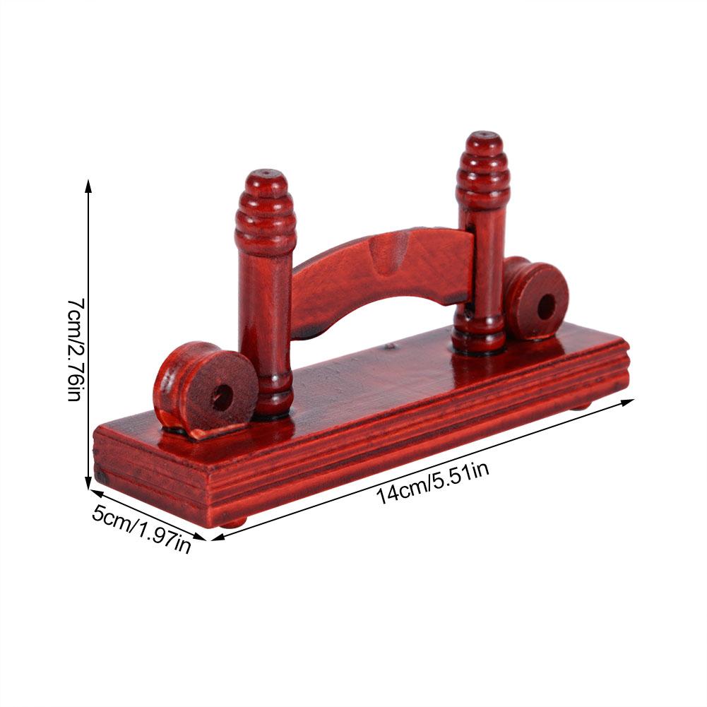 Chinese Fan Decorative Stand Handy Fan Display Holder Bamboo Folding Fan Stand(Dull-Red)