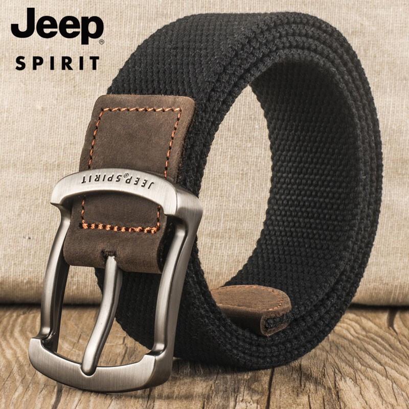 JEEP SPIRIT Herren Mode Canvas Gürtel