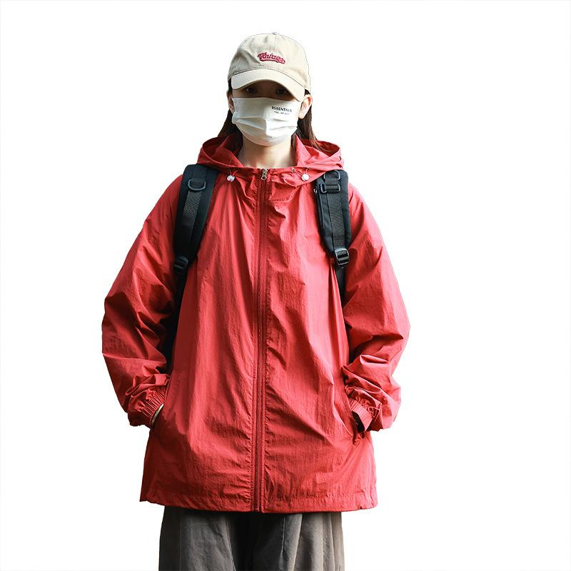 Dopamine Summer Couple UV Protection Hooded Skin Clothing Sunscreen Clothing Outdoor Men's and Women's Sunscreen Clothing Fishing