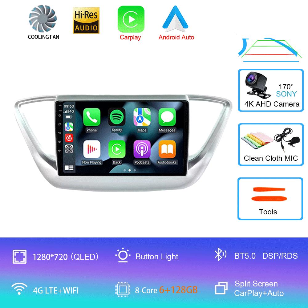 Android 14 Car Radio For Hyundai Solaris 2 2017 - 2020 Multimedia Video Player Navigation Stereo No 2din 2 Din Dvd