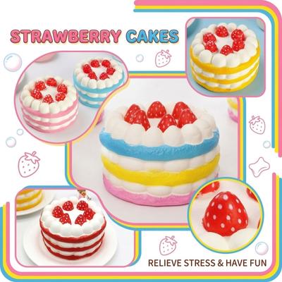 Strawberry Cake Slow Rising Scented Decompression Toy