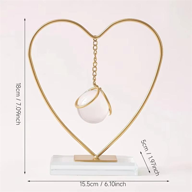 Metal Home Decoration Crafts Light Luxury Desk Crystal Ball Pendant Living Room Bedroom Study Office Desktop Decoration Ornament
