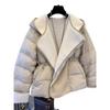 2024 Women's Short Slimming Cotton Coat - Korean Waist-Hugging Warm Jacket for Autumn/Winter