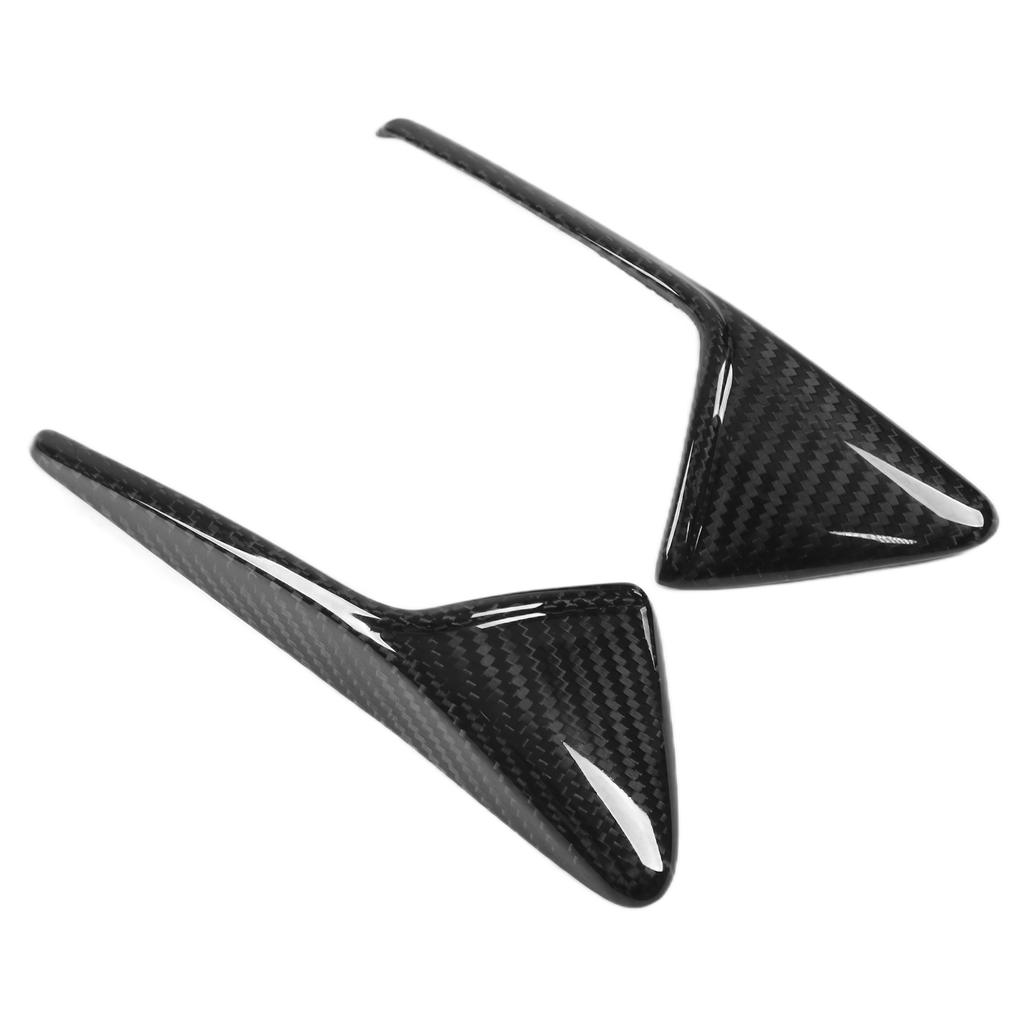 1 Pair Side Camera Vent Cover Trim Real Carbon   Decor Replacement for      