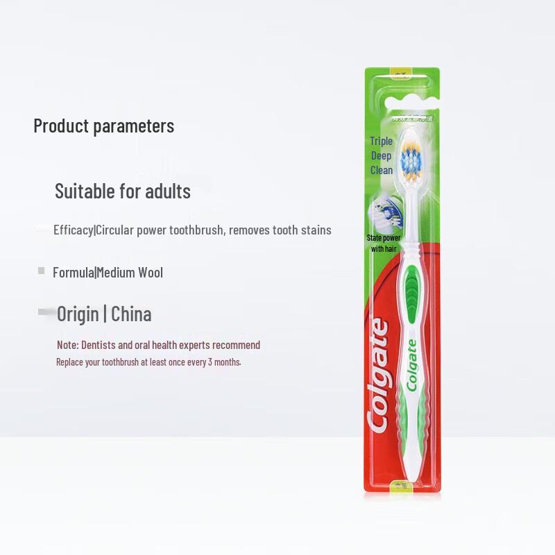 Colgate Triple Clean Medium Bristle Toothbrush