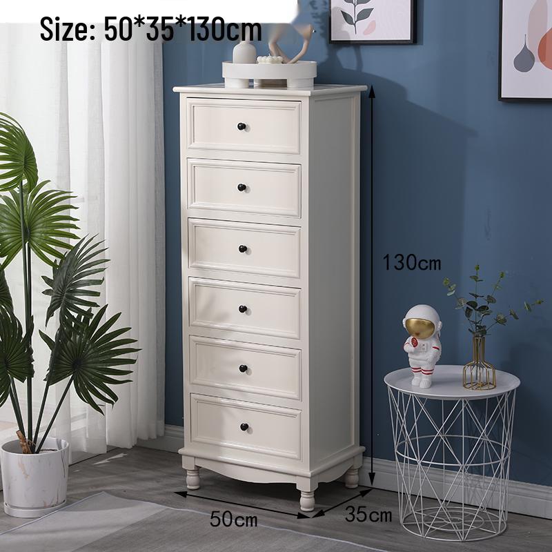 American Solid Wood Five-Drawer Chest - Living Room/Bedroom Storage Cabinet
