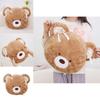 Bear Head Plush Pillow Cartoon Soft Toy Cushion For Kids And Adults
