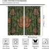 Vintage Bohemia William Morri Plant Flowers Window Curtains Abstract Art Retro Plants Pattern Print Drapes Curtain Blackout Polyester