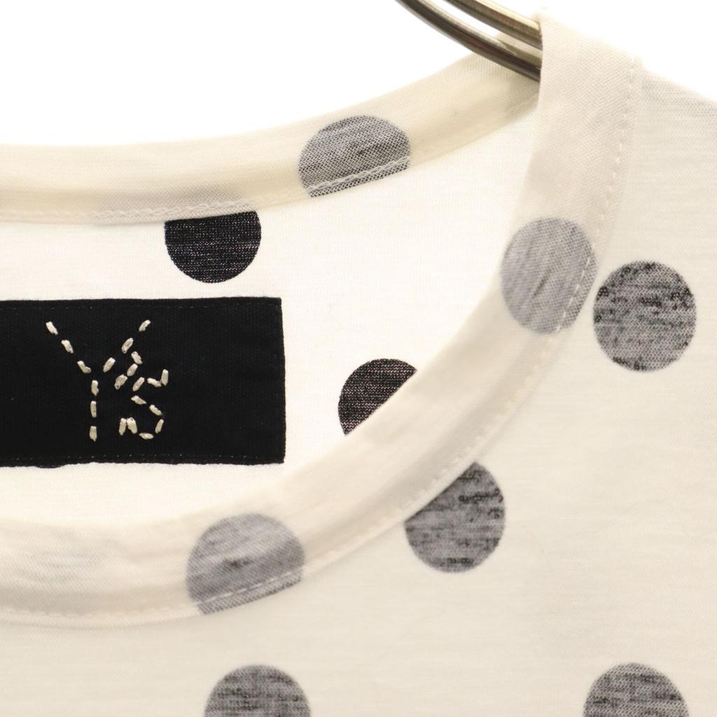 Y's made in Japan Reverse Print Dot Pattern Short sleeve T-shirt Women Used