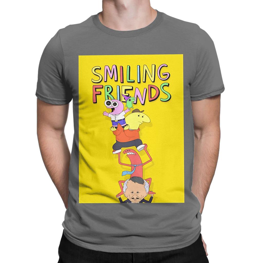 Smiling Friends Season 3 Novelty 100 Cotton Tshirt Smiling Friends Season 2 Tops Tees For Unisex