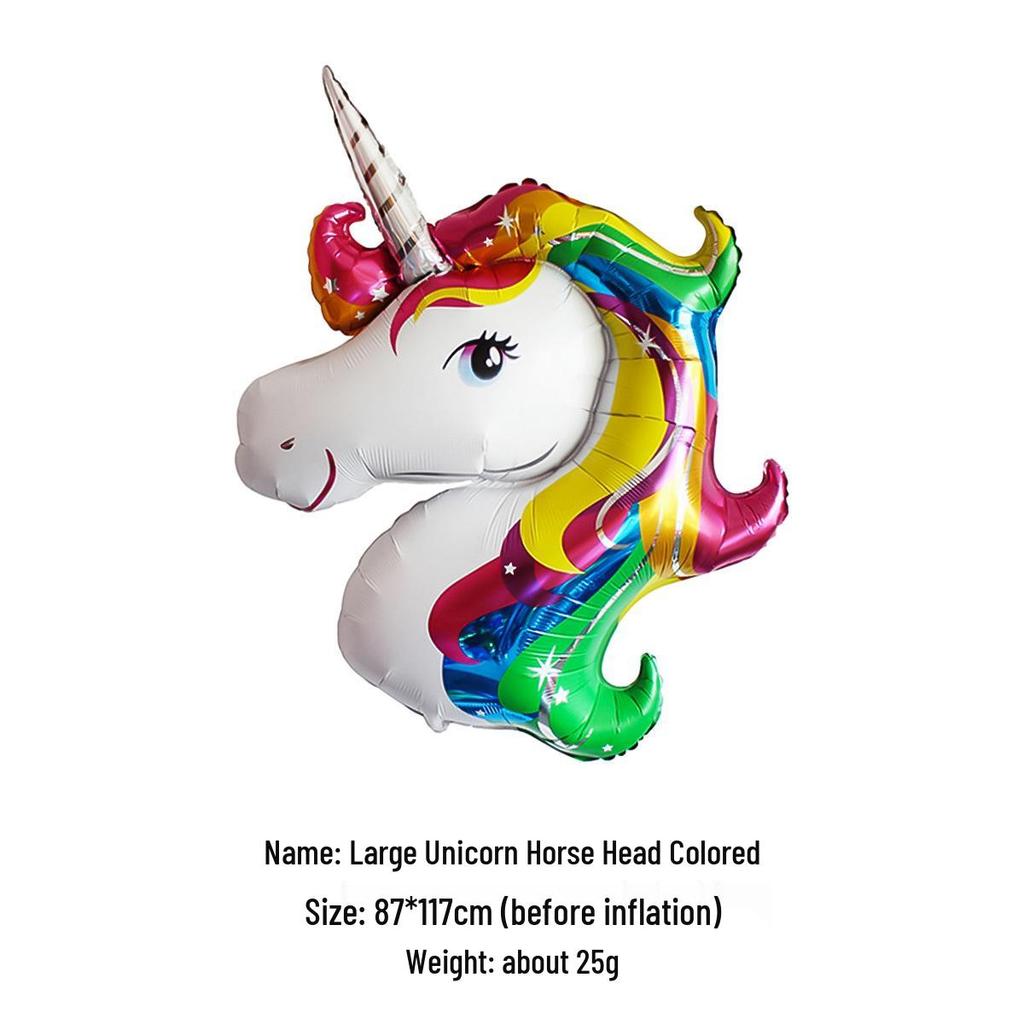 Unicorn Aluminum Foil Balloons for Children's Birthday Party Decorations