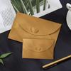 Heart-shaped Clasp Business Invitation Envelope with Custom Hot Stamping