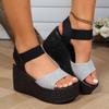 Classic 2025 Summer Heels Sandals Women Open Toe Flat Style Comfortable Size 42 43 Roman Shoes for Women Sandalias De Mujer