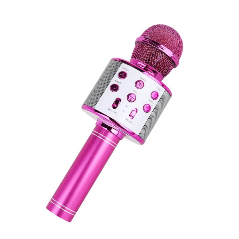 

Handheld Wireless Bluetooth Karaoke Microphone Speaker for Kids,Home Party Singing Machine Microphone,Fun Toys for Kids рожевий