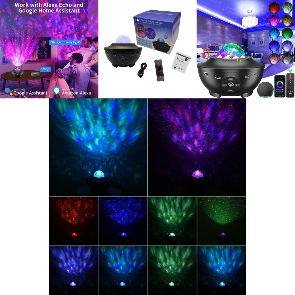 Enchanting Aurora Borealis Projector With Bluetooth Music And Mesmerizing Water Wave Light