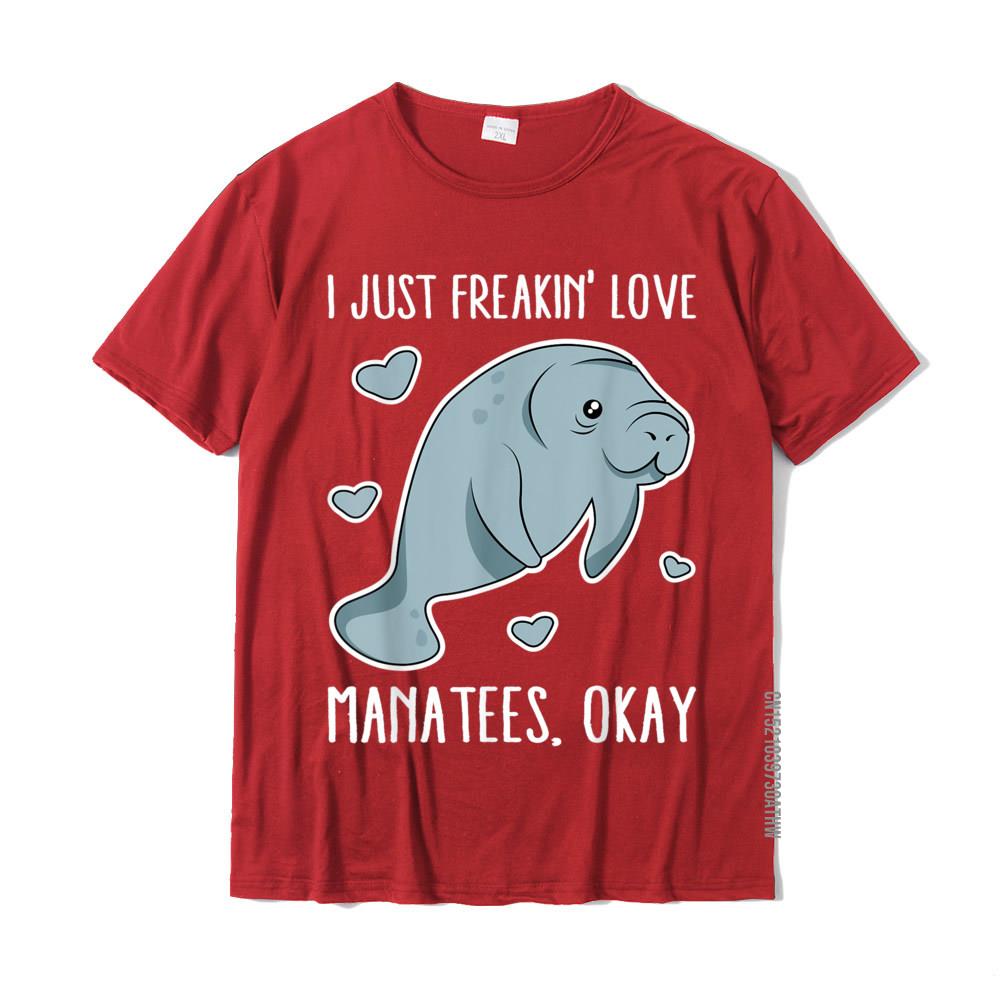 Freakin Love Manatees Unique Funny Manatee Lovers Gift TShirt Tops Tees Cute Print Cotton Young T Shirt Print S
