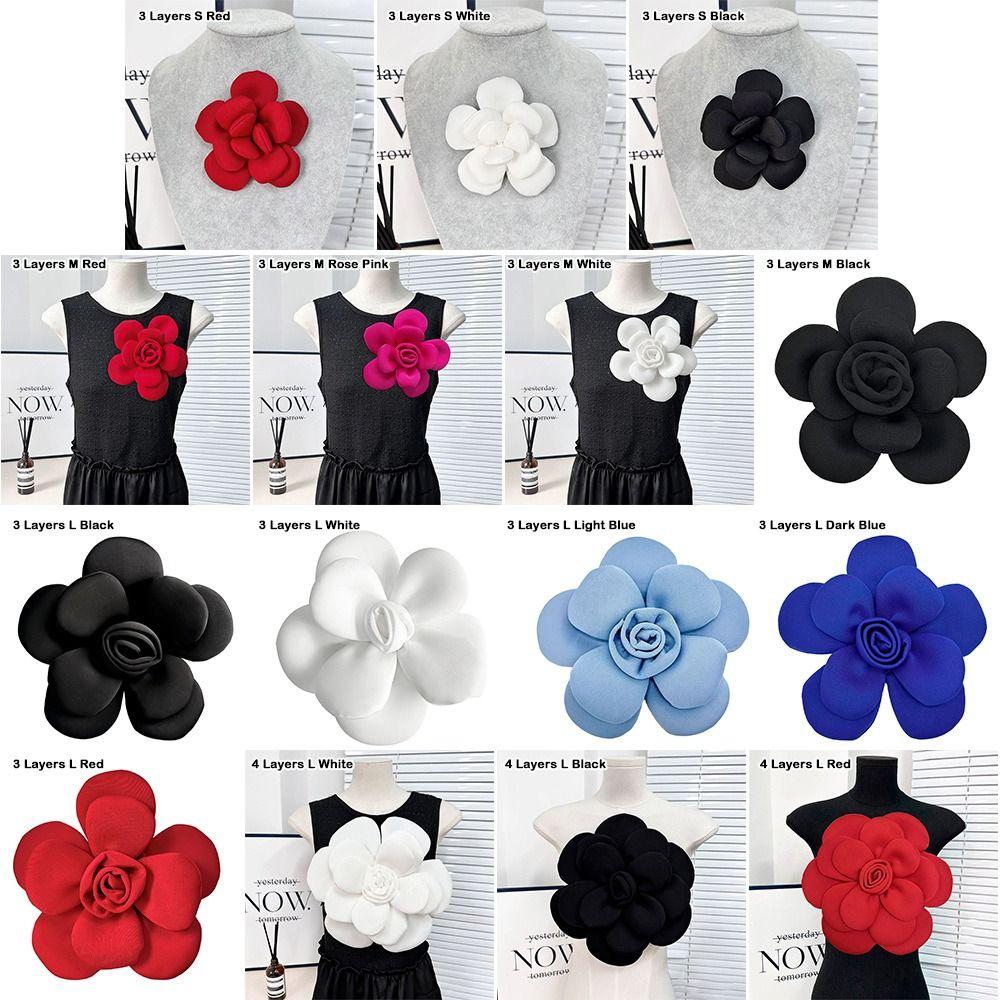 New 3D Chest Flower Large Size DIY Brooch Accessories Exquisite Removable Clothing Accessories Wedding Dress Clothes Decoration